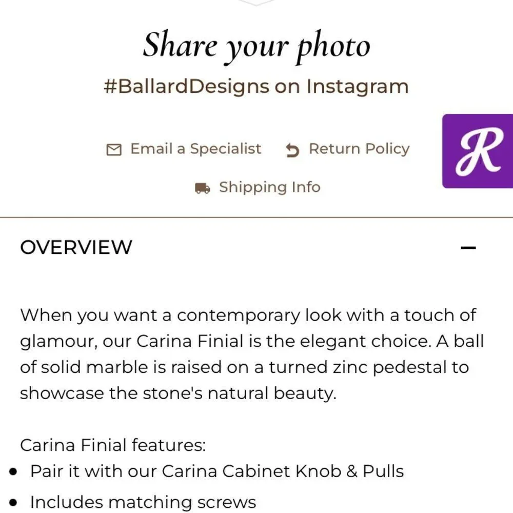 [ballard] double rod drapery kit polished nickel with marble finials